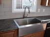 Stainless Steel farm sink with gooseneck faucet