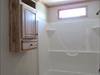 8 x 30 Transom window in a bathroom