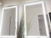 LED Mirrors.  LED lights light up the mirror.  