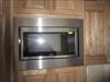 Stainless Steel Microwave with a stainless steel trim kit